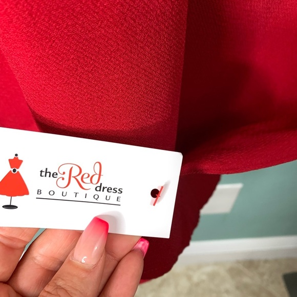 Everly Red Fit and Flare Mini Dress NWT Size Small - Picture 9 of 9